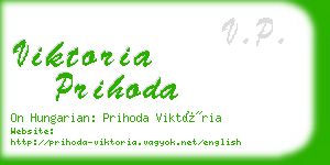 viktoria prihoda business card